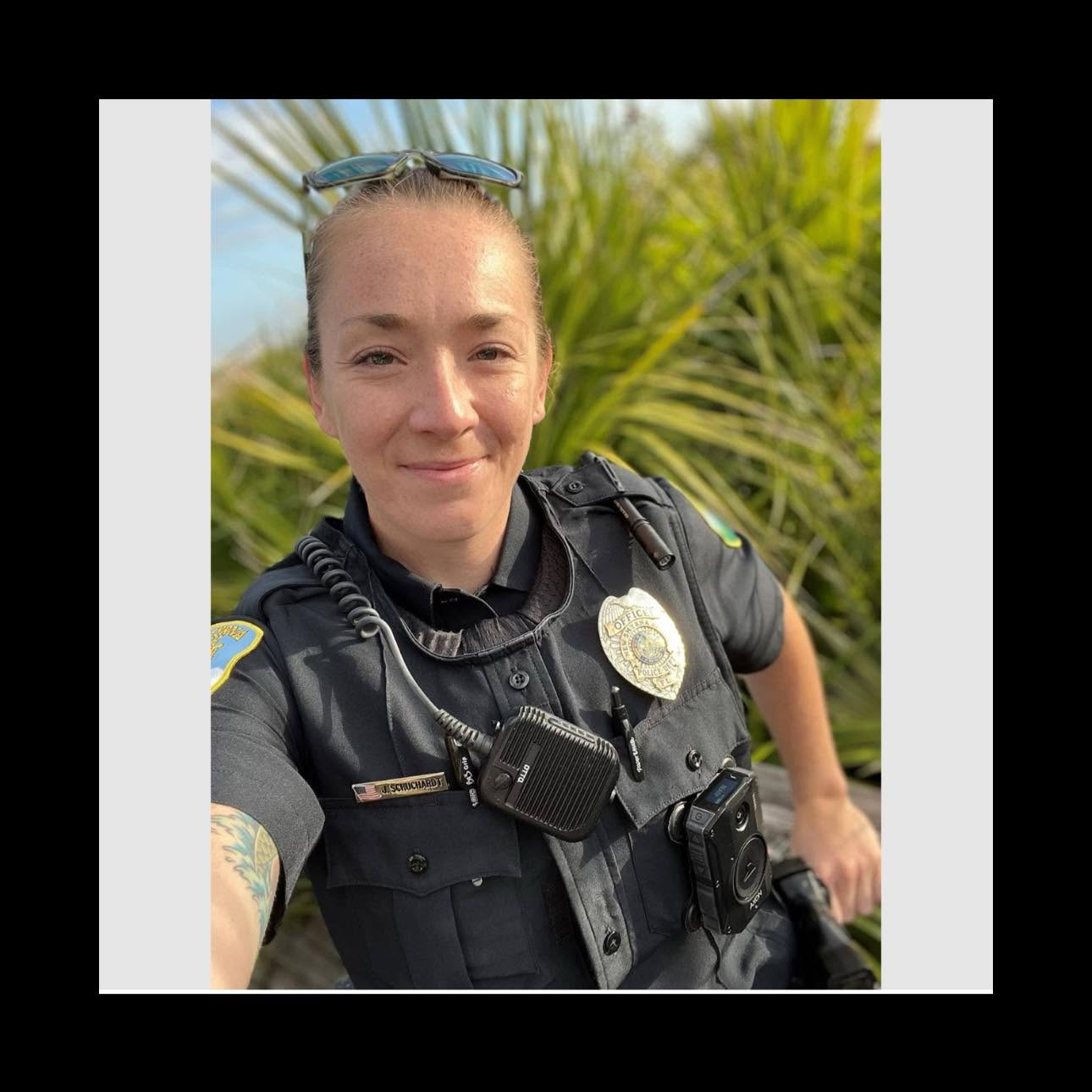 Jessica Schuchardt in a New Smyrna Beach Police Department photograph