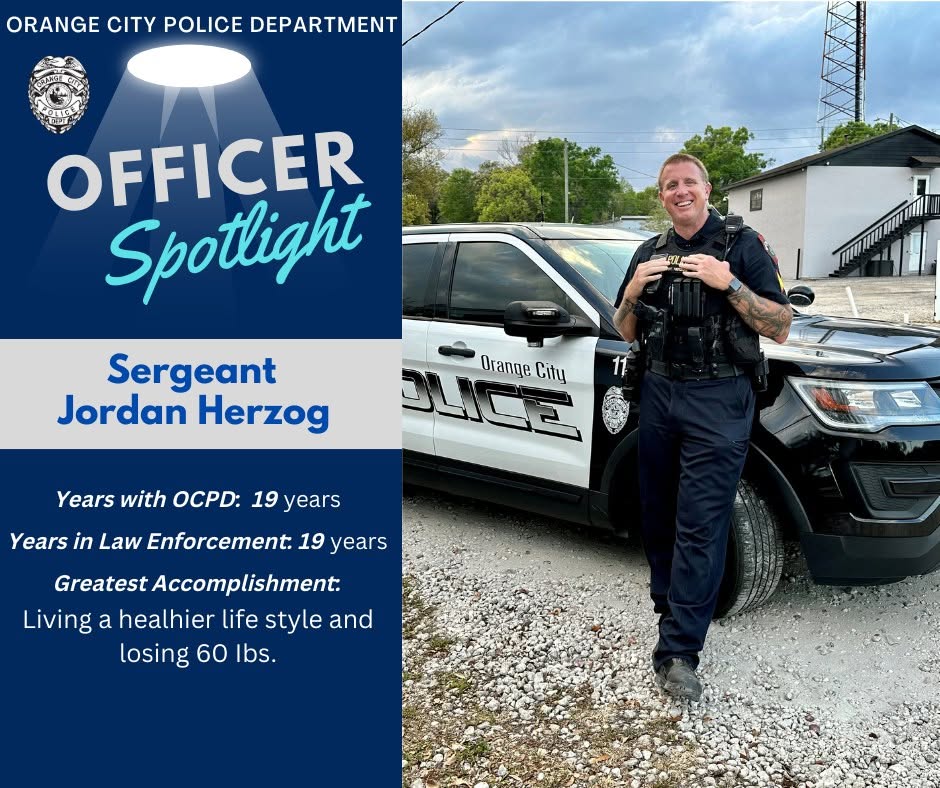 Orange City Police Sergeant Jordan Herzog