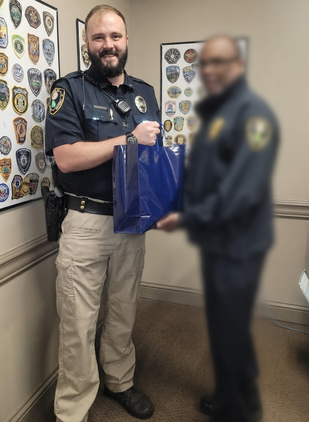 Skylar Jackson in a Vidalia Police Department photograph with the second person blurred
